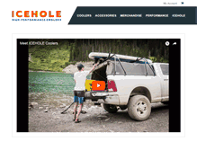 Tablet Screenshot of iceholecoolers.com